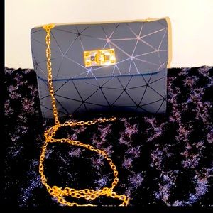 Black and gold small purse